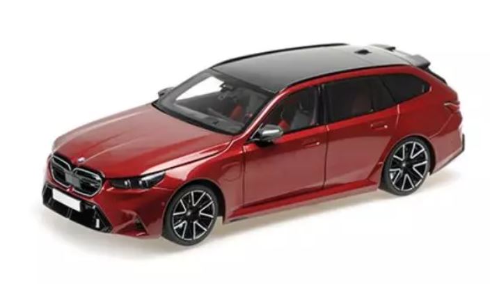 BMW M5 Touring 2024 Dark Red Metallic MINICHAMPS 1/18
